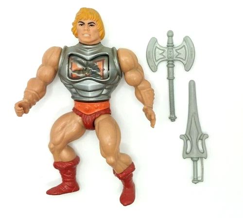Battle Armor He-man 100% Complete Motu Action Figure Vintage Mattel