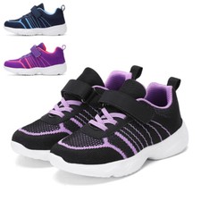 Kids Trainers Boys Tennis Shoes Girls Running Shoe Knit Athletic Walking Sneaker