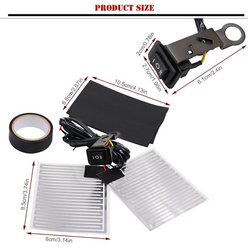 12V Heizgriffe Lenker Griffheizung Beheizte Motorrad beheizte Griffe Handwärmer - Bild 5 von 12