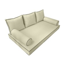 |TYLKO POKROWIEC NA ŚLIZG| S3 Materac dzienny Podpory tylne Kontrastowe wykończenie Pełne AD005