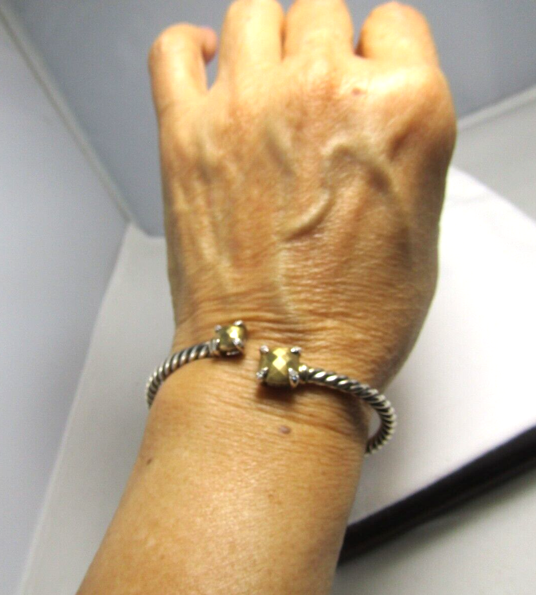 BRAND NEW DAVID YURMAN 4MM Sterling Silver & Gold Bonded BRAND NEW DAVID YURMAN 4MM Sterling Silver & Gold Bonded