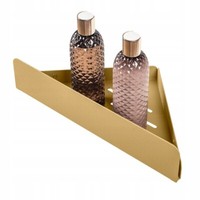 HäNgeregal Wandboard Wandregal Badregal Badezimmerregal Metall Gold 25Cm+Flasche