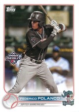 Federico Polanco 2022 Topps Pro Debut Rookie Card #PD-190 Jupiter Hammerheads