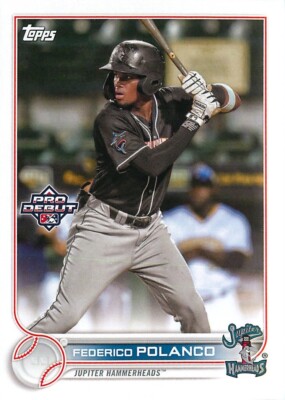 Federico Polanco 2022 Topps Pro Debut Rookie Card #PD-190 Jupiter Hammerheads