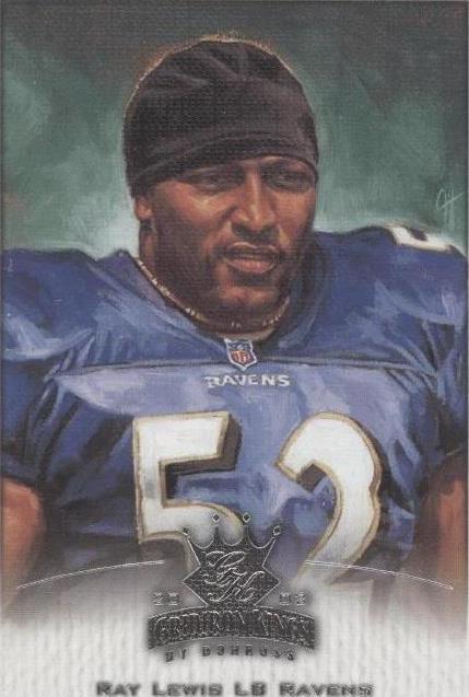 2002 Donruss Gridiron Kings Ray Lewis #6 - 1 of 2