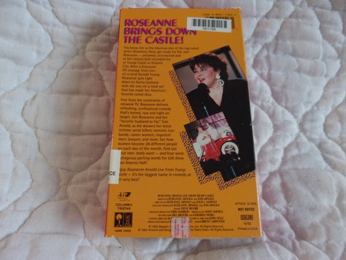 ROSEANNE BARR ARNOLD LIVE FROM TRUMP CASTLE CASINO VHS TOM ARNOLD STANDUP COMEDY - Picture 2 of 11