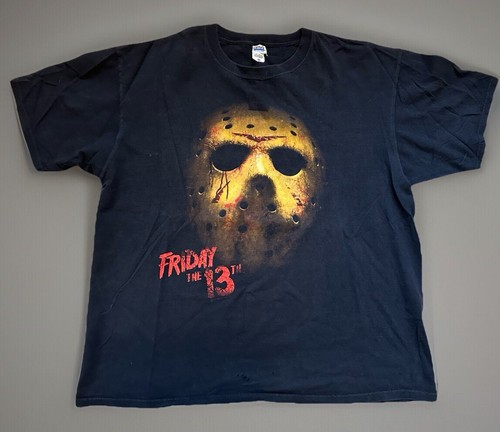 Friday the 13th Horror Movie Jason Voorhees Mens XXL Halloween Y2K T-Shirt