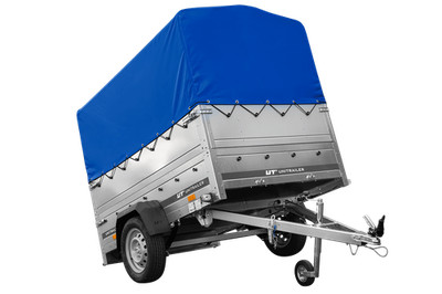Leichtanhänger auf Federn 200x125 UNITRAILER GARDEN 201/R KIPP mit BIS-Seiten, 