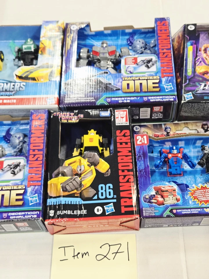 Transformers Action Figure Lot Hasbro One EarthSpark Legacy Studio Series 9 Pc - Image 3 of 4