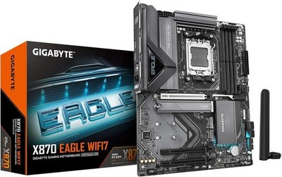 GIGABYTE X870 Eagle WIFI7 AMD AM5 LGA 1718 Motherboard, ATX, DDR5, 4X M.2,... 