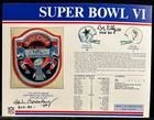 Bob Lilly & Herb Adderley Signed 9x12 Willabee & Ward Super Bowl VI Patch Card