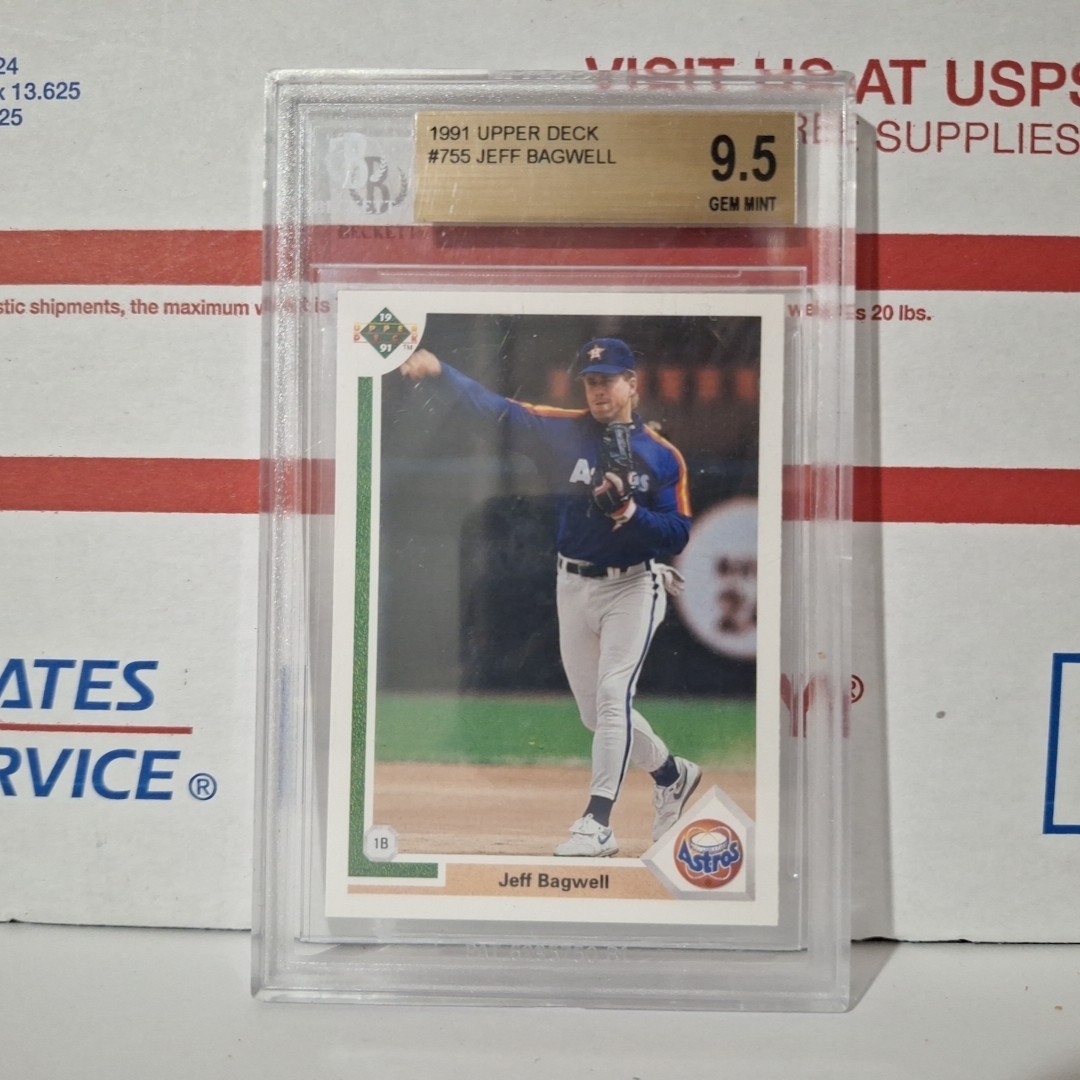 Jeff Bagwell Rookie Card 1991 Upper Deck #755 BGS 9.5 Becket Gem Mint