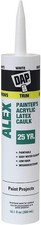 DAP Alex Painter's Acrylic Latex Caulk, White, 10.1 Oz oz., White