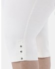 Just My Size Women’s White Pull On Capri Pant W/Bling Tab Hem Size 0X NWT — photo 6