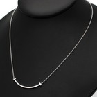 Tiffany and Co 18k White Gold T Smile Pendant Necklace 16-18" Necklace #JB672-4 — photo 4