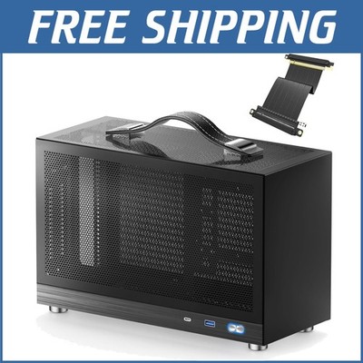 S300 Portable Mini-ITX PC Case - Lightweight Aluminum, MESH Panels for Cooling!=
