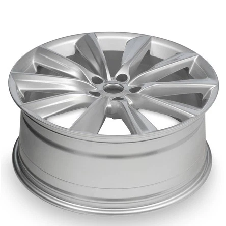 Rueda nueva para Tesla Model S 2012-2017 llanta trasera 21 pulgadas pintada de aleación plateada Foto 3 de 4