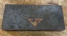 Vintage 1920s 1930s Embossed Snap-on Metal Tool Box With Partial Decal