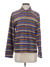 Chico's Design Women Blue Silk Blazer S