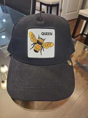 Goorin Bros The Queen Bee Trucker Hat Mesh Snapback Cap One Size Black Stitch