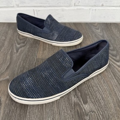 Lauren Ralph Lauren Janis Slip On Sneaker Womens Size 9 Navy Blue Casual Shoes