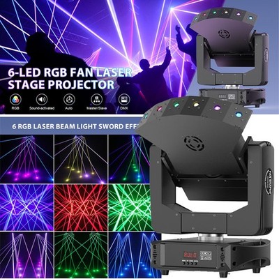 XYZ Axis 6 Eyes RGB Beam Laser for Stage Party DJ Club Event Pub Gig Show