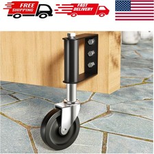 Heavy Duty Spring-Loaded Gate Wheels, 4-Inch Caster for Wooden Gates - 220 Lb...