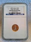 American Eagle 2007 $5 Gold 1/10 oz NGC Gem Uncirculated Early Release Coin