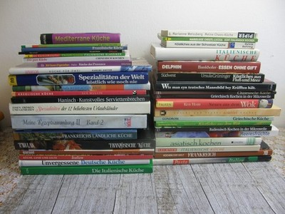 39 Kochbücher bunte Mischung  International Rezepte  Ratgeber Sammlung Paket 7