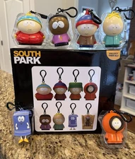 SOUTH PARK HANGERS SET OF 6 CARTMAN STAN BUTTERS KENNY TOWELIE TOLKIEN BLACK NEW