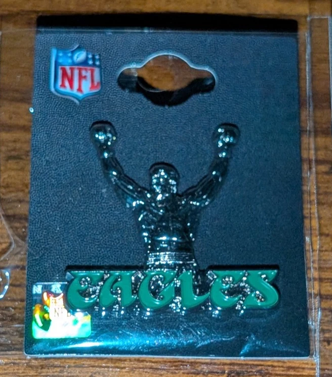 3 PIN CINTURÓN LUCHA LIBRE Philadelphia Eagles SUPER BOWL LIX LII 52 59ROCKY Día del Juego Foto 2 de 4