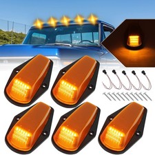 Amber Lens Roof Cab Marker Lights for Fo-rd F150 F250 F350 1973-1997, Amber L...
