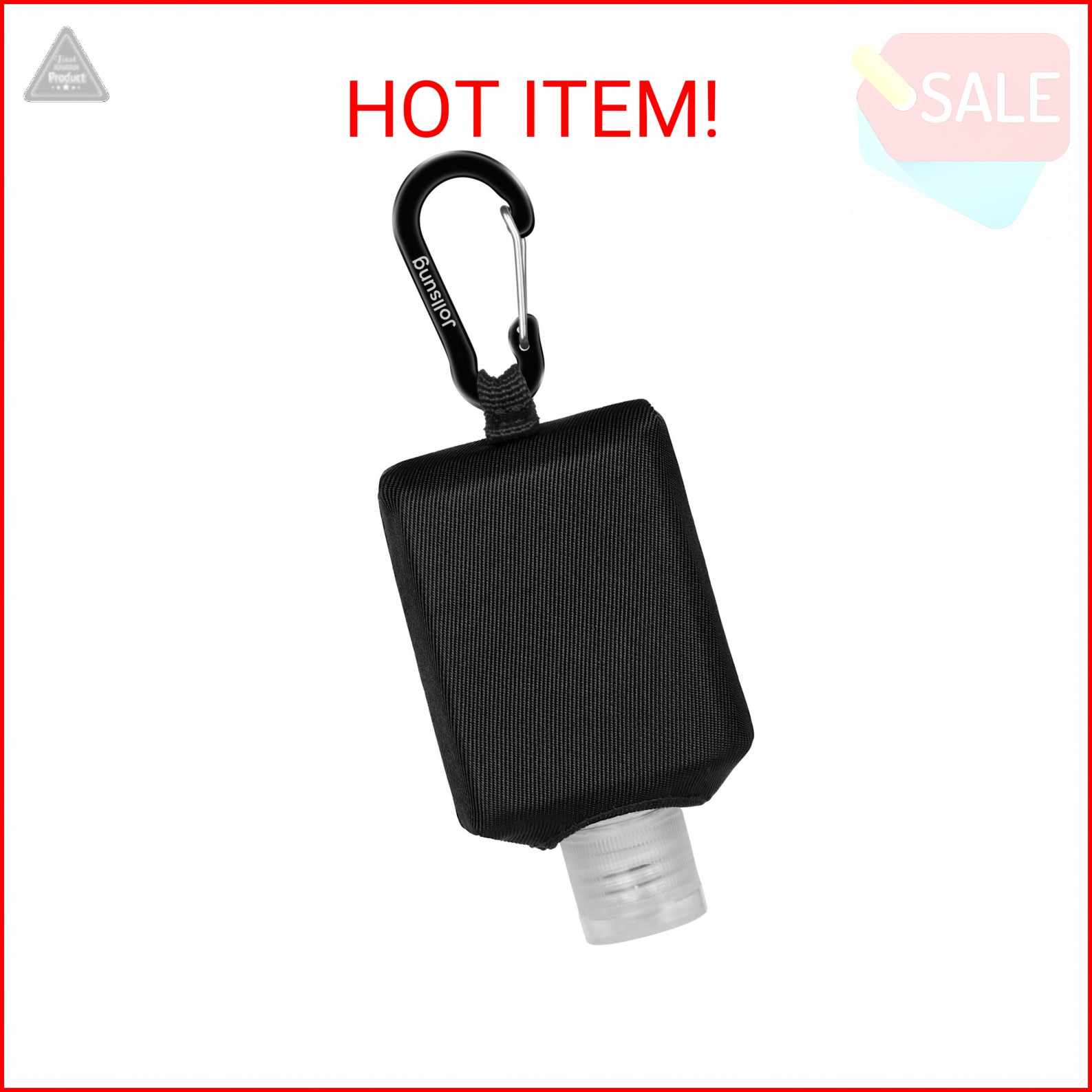 Jollsung Hand Sanitizer Bottle Case Holder, Travel Size Empty Bottle Refillable 