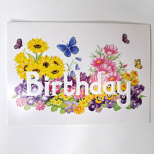 Happy Birthday Folded Card Designed Envelope ...
