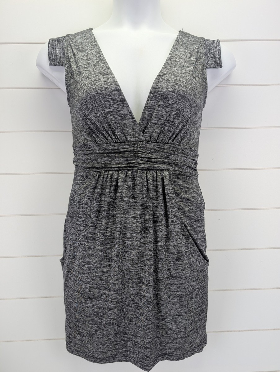 Vintage Y2K Wet Seal Mini Dress Large Pockets 90s Bodycon Indie Empire Waist