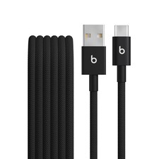 Beats USB-A to USB-C Woven Cable Fast Charging Durable and 5 ft, Bolt Black