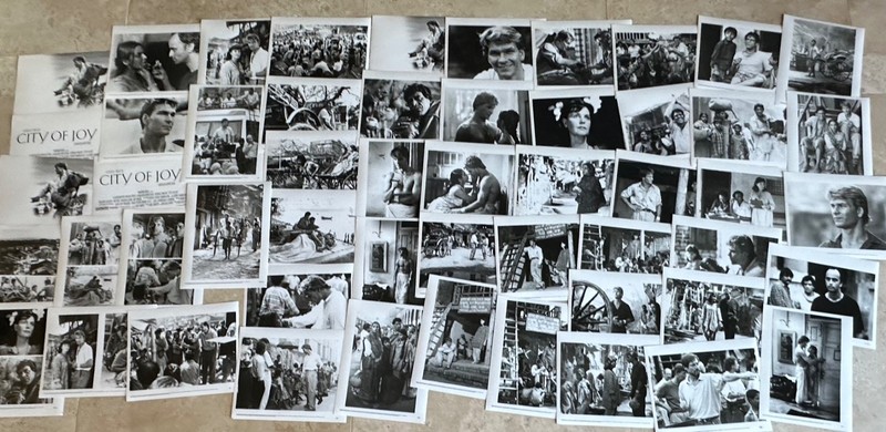 CITY OF JOY PRESS KIT LOT OF RARE 35MM SLIDES +  PHOTOGRAPHS Patrick Swayze