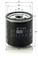 Mann-Filter W714/4 ÖLfilter FüR Alfa Romeo Passend FüR Fiat Lancia