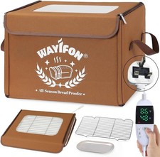Folding Bread Proofing Box with 50-113℉ Temp Control & 48H Timer Dough (6C)