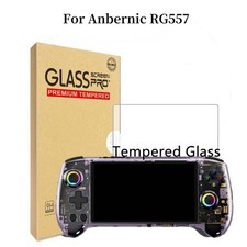 For Anbernic RG557 Player Games Tempered Glass 9H HD Screen Protector Film