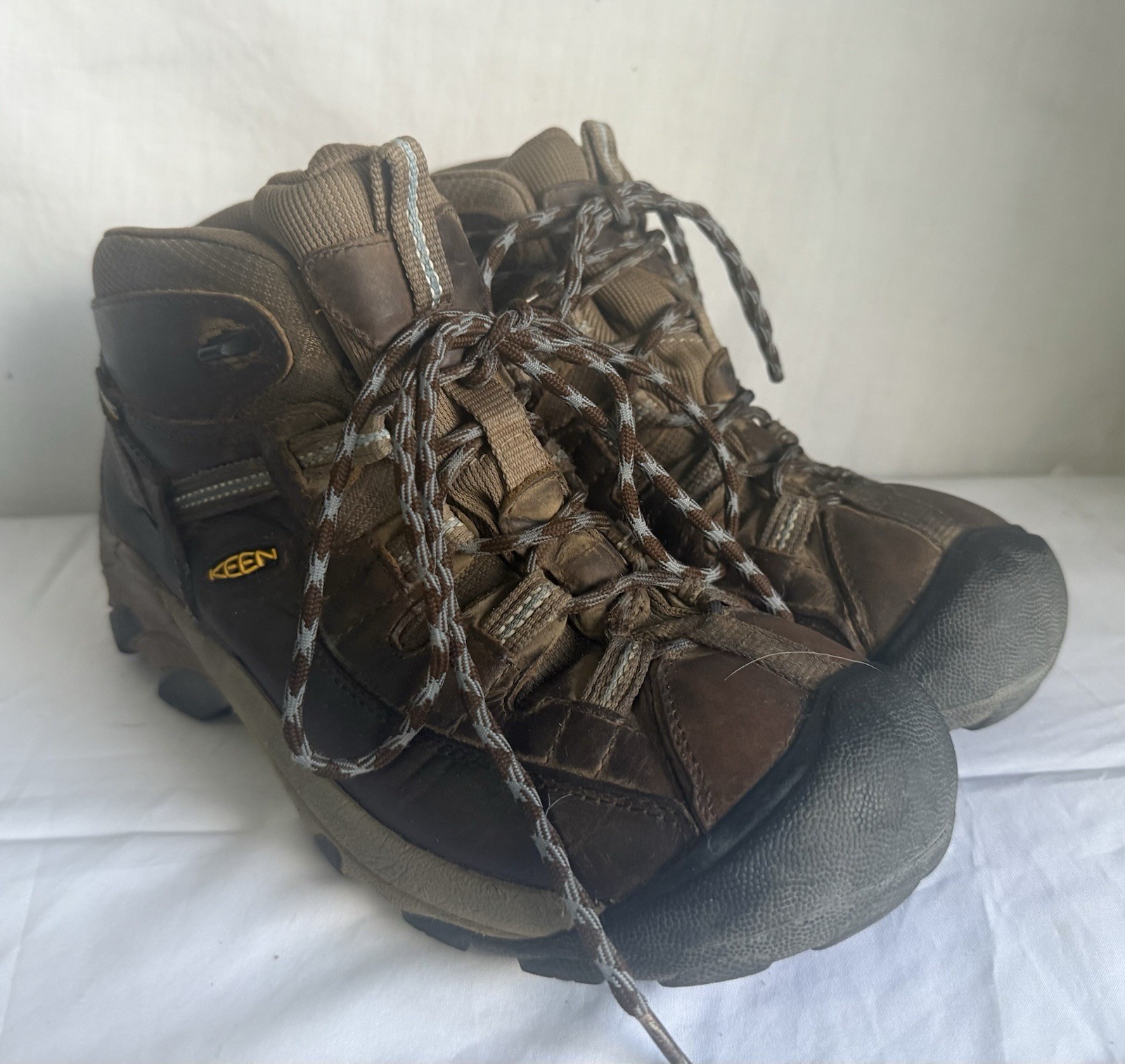 Stivali da trekking impermeabili Keen Targhee II da donna taglia 10 in pelle marrone 1004114