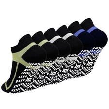 ZAKASA Non-Slip Grip Socks for Men: Grippy Socks for Elderly Hospital 13-15