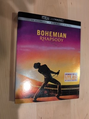 Bohemian Rhapsody 4K UltraHD Blu-ray (2018) Queen, Freddie Mercury W/Slipcover