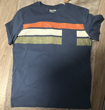 JACK & JONES Herren T-Shirt XL Blau gestreift...
