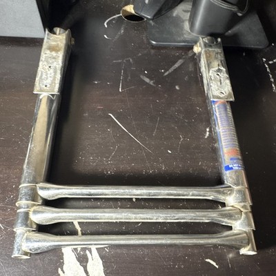 Silver Metal Extension Ladder Section 3-Step, 300 lb Load Capacity,