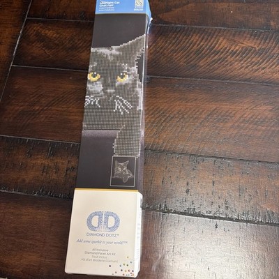 NEW Needleart World Diamond Dotz Diamond Embroidery Facet Art Kit | Black Cat