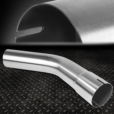 3'' Inch OD Custom 45 Degree Polished Stainless Steel Mandrel Bend Exhaust Pipe