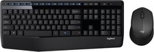 Logitech MK345 Wireless Keyboard  Mouse Combo   USB, PC/Laptop, Black