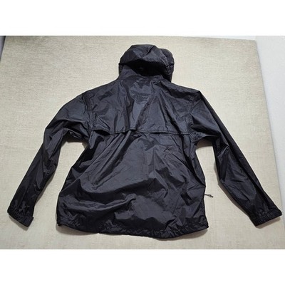 Red Ledge Mens XS Black Rain Jacket Windbreaker Packable Hooded
