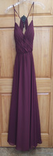 Morilee Madeline Burgundy Size 10 Bridesmaid Prom Wedding Formal Cocktail Gown